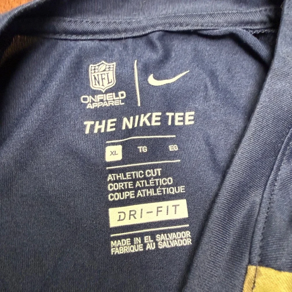 Nike NFL Dallas Cowboys Men XL Camo Salute to Service Dri-FIT Shirt 3/4 Sleeve